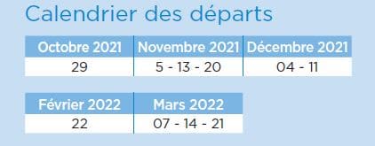 I-HEL-CAP VERT Croisière l'archipel du Cap Vert CALENDRIER 21