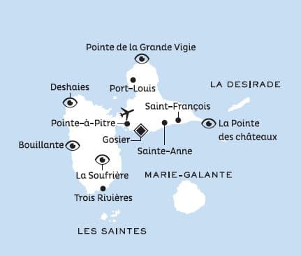 I-HEL-GUADELOUPE Découverte de l'île papillon MAP
