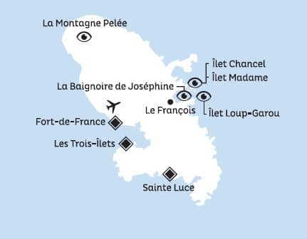 I-HEL-MARTINIQUE Echappée active en Martinique MAP