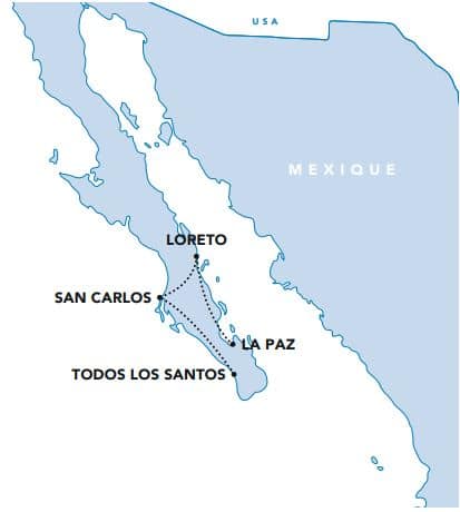 I-VI-MEXIQUE La basse Californie MAP